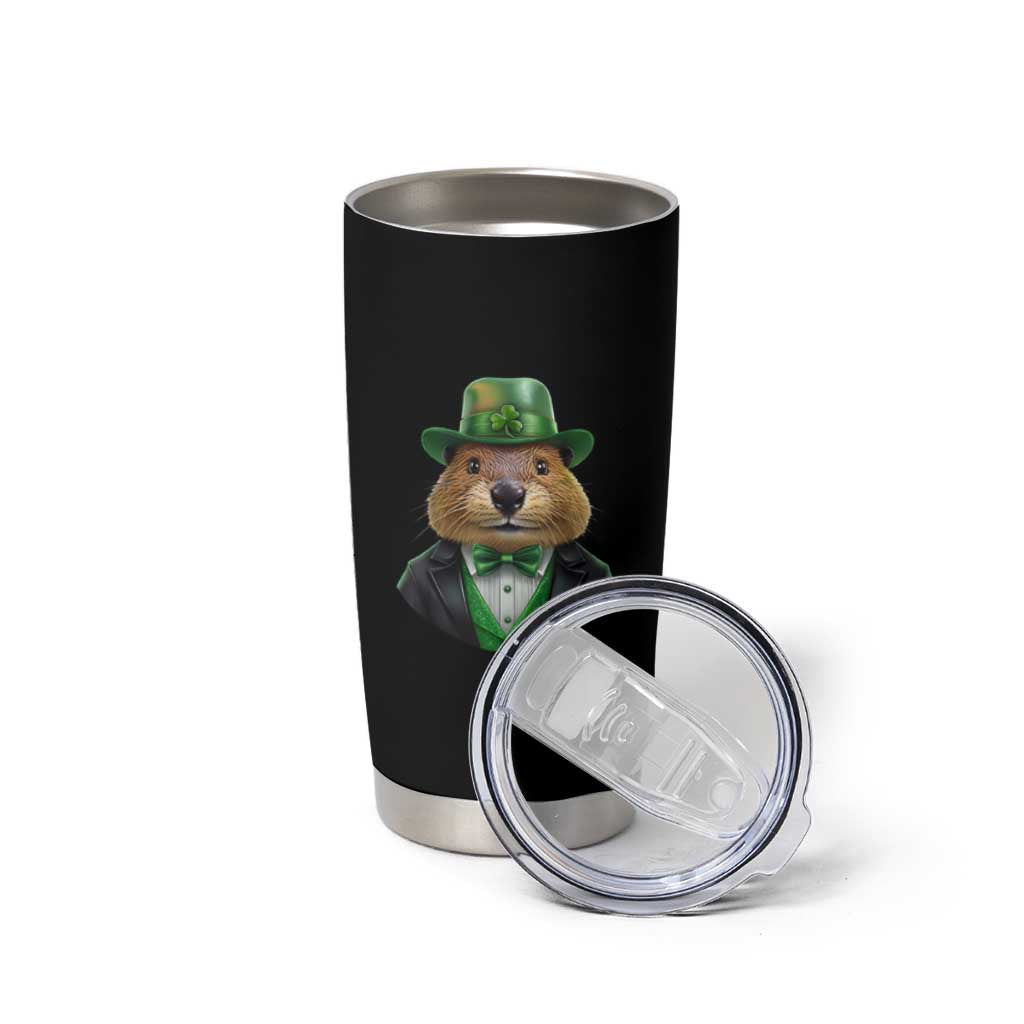 Funny Groundhog Leprechaun Tumbler Cup Woodchuck Happy St Patrick's Day