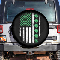 American Shamrock Flag Spare Tire Cover Lucky St Patricks Day