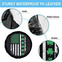 American Shamrock Flag Spare Tire Cover Lucky St Patricks Day