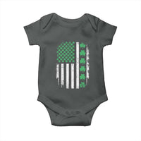 American Shamrock Flag Baby Onesie Lucky St Patricks Day