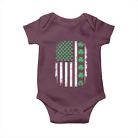American Shamrock Flag Baby Onesie Lucky St Patricks Day