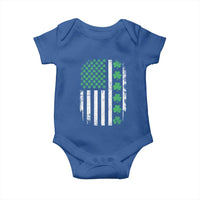 American Shamrock Flag Baby Onesie Lucky St Patricks Day