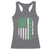 American Shamrock Flag Racerback Tank Top Lucky St Patricks Day