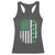 American Shamrock Flag Racerback Tank Top Lucky St Patricks Day