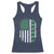 American Shamrock Flag Racerback Tank Top Lucky St Patricks Day