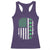 American Shamrock Flag Racerback Tank Top Lucky St Patricks Day