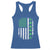 American Shamrock Flag Racerback Tank Top Lucky St Patricks Day