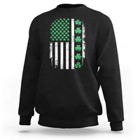 American Shamrock Flag Sweatshirt Lucky St Patricks Day