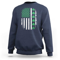 American Shamrock Flag Sweatshirt Lucky St Patricks Day