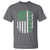 American Shamrock Flag T Shirt Lucky St Patricks Day