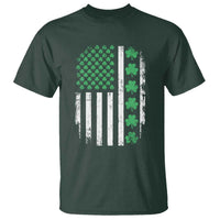 American Shamrock Flag T Shirt Lucky St Patricks Day
