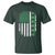 American Shamrock Flag T Shirt Lucky St Patricks Day