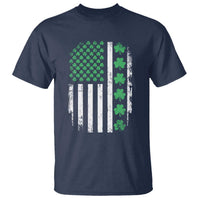 American Shamrock Flag T Shirt Lucky St Patricks Day