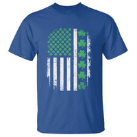 American Shamrock Flag T Shirt Lucky St Patricks Day