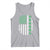 American Shamrock Flag Tank Top Lucky St Patricks Day