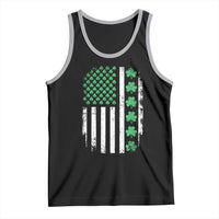 American Shamrock Flag Tank Top Lucky St Patricks Day
