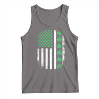 American Shamrock Flag Tank Top Lucky St Patricks Day