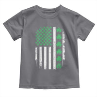 American Shamrock Flag Toddler T Shirt Lucky St Patricks Day