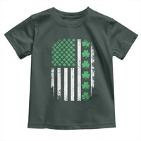 American Shamrock Flag Toddler T Shirt Lucky St Patricks Day