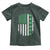 American Shamrock Flag Toddler T Shirt Lucky St Patricks Day