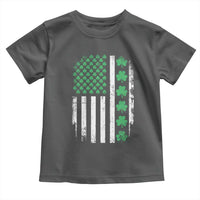 American Shamrock Flag Toddler T Shirt Lucky St Patricks Day