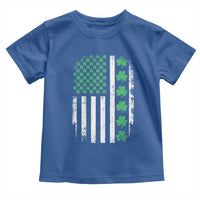 American Shamrock Flag Toddler T Shirt Lucky St Patricks Day