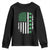 American Shamrock Flag Youth Sweatshirt Lucky St Patricks Day