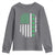 American Shamrock Flag Youth Sweatshirt Lucky St Patricks Day