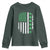 American Shamrock Flag Youth Sweatshirt Lucky St Patricks Day