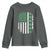 American Shamrock Flag Youth Sweatshirt Lucky St Patricks Day