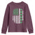 American Shamrock Flag Youth Sweatshirt Lucky St Patricks Day