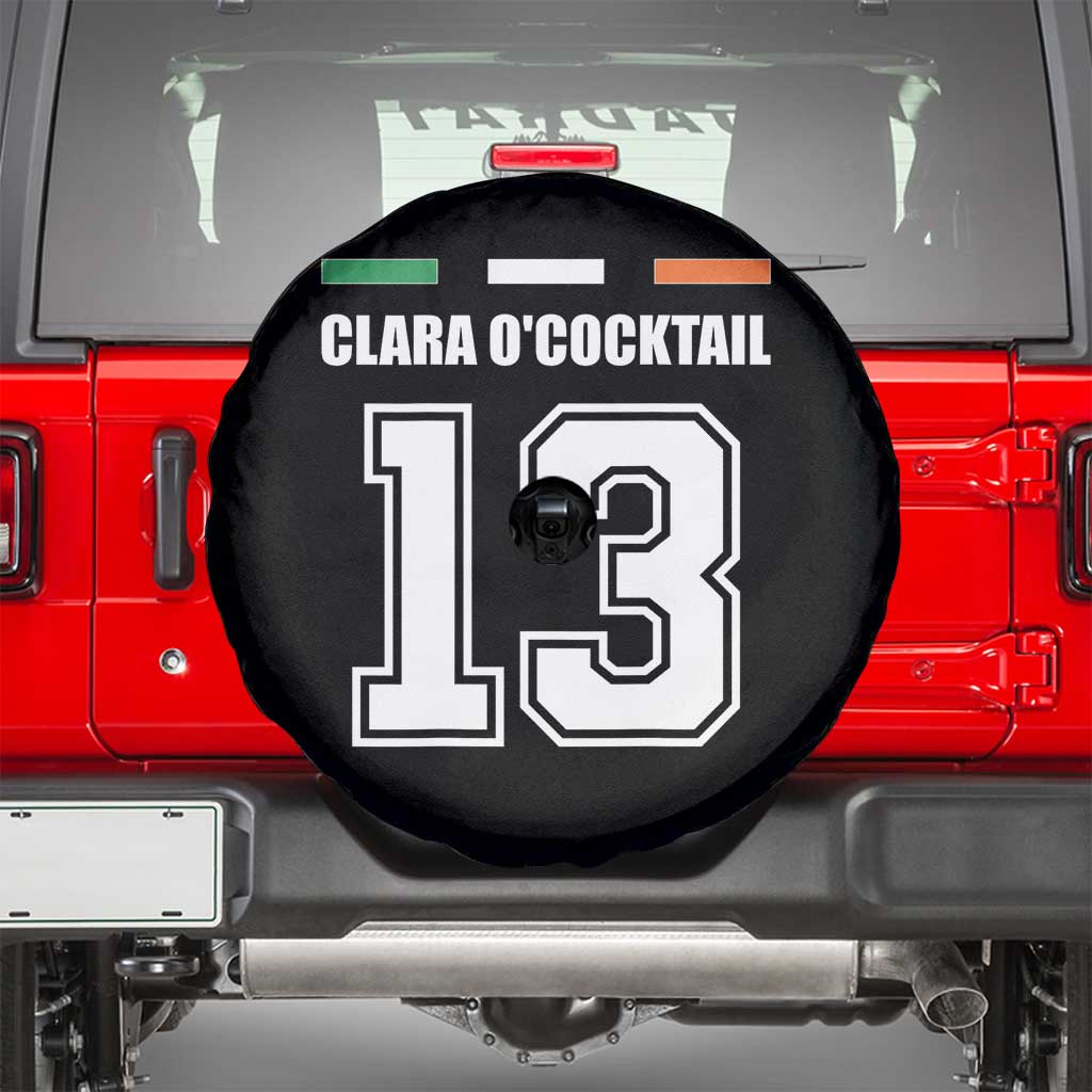 Funny Clara O'cocktail 13 Spare Tire Cover Irish Name Ireland Party St. Patricks Day Drinking Pub