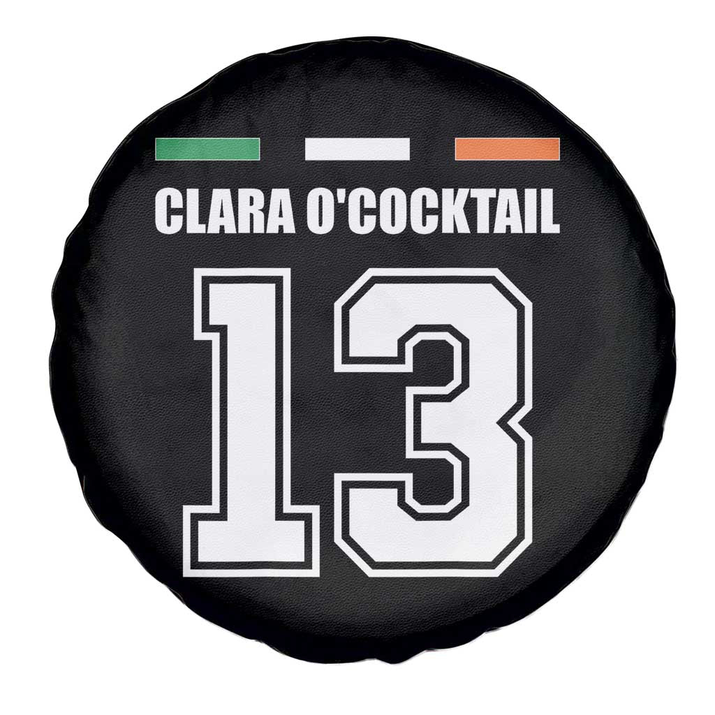 Funny Clara O'cocktail 13 Spare Tire Cover Irish Name Ireland Party St. Patricks Day Drinking Pub