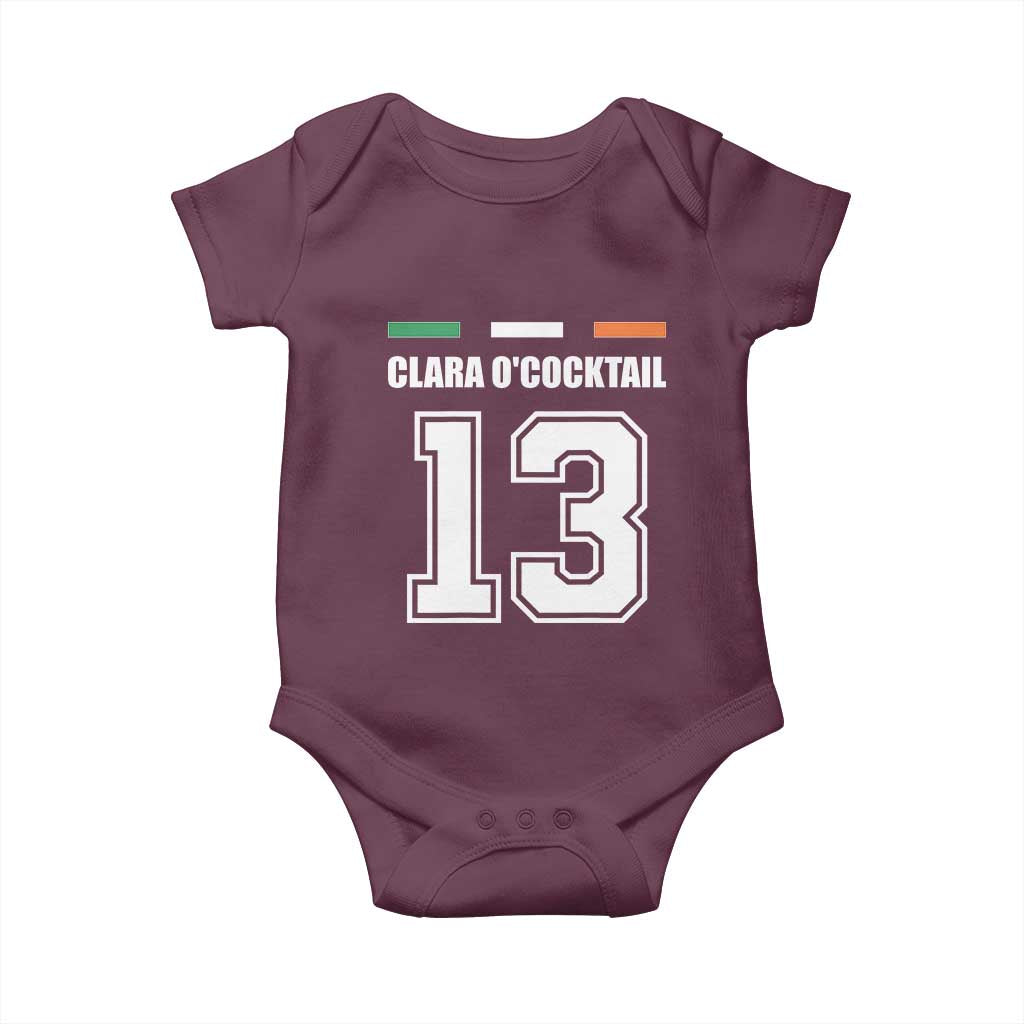 Funny Clara O'cocktail 13 Baby Onesie Irish Name Ireland Party St. Patricks Day Drinking Pub