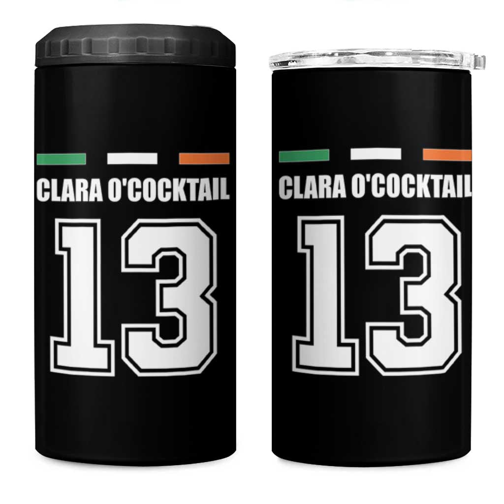 Funny Clara O'cocktail 13 4 in 1 Can Cooler Tumbler Irish Name Ireland Party St. Patricks Day Drinking Pub