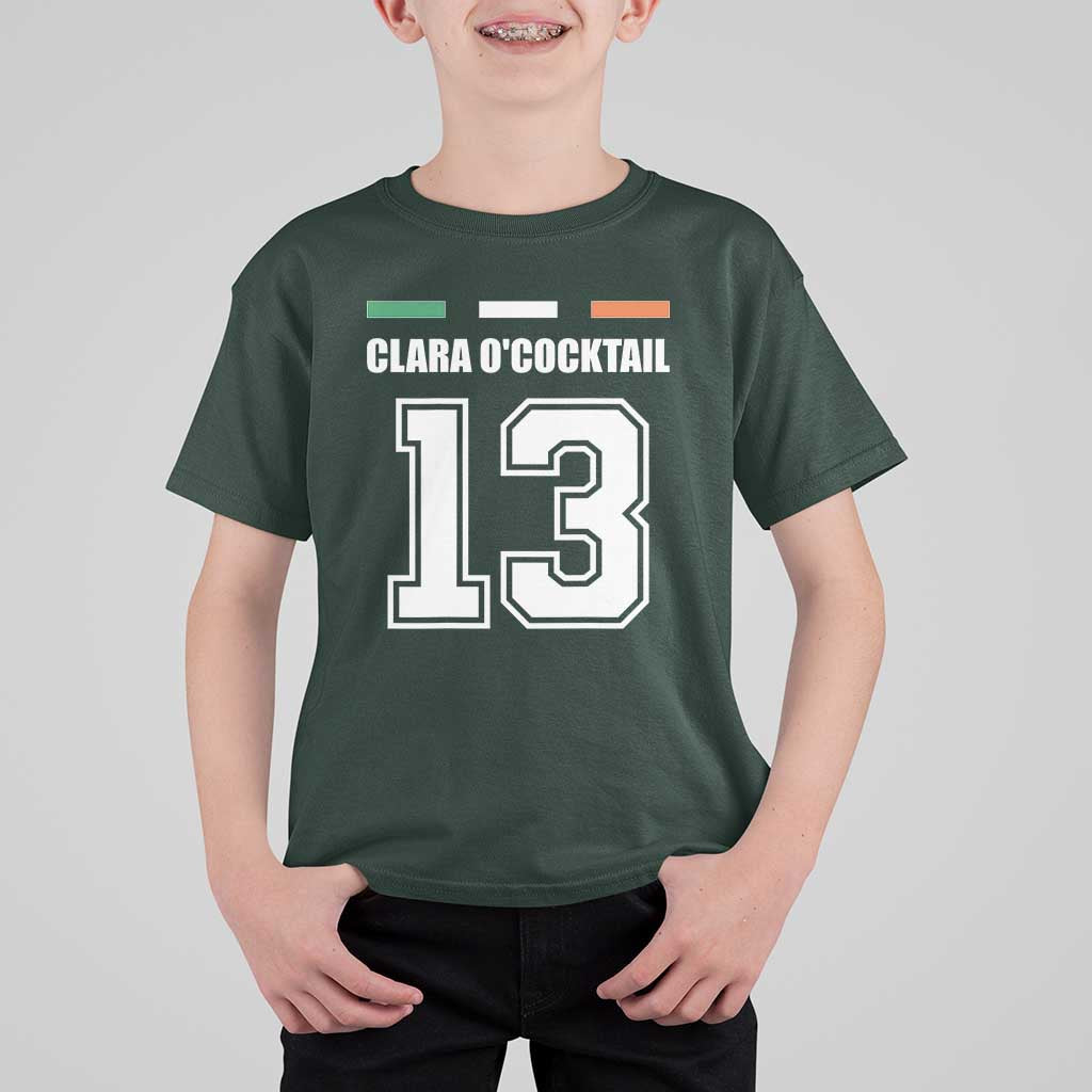 Funny Clara O'cocktail 13 T Shirt For Kid Irish Name Ireland Party St. Patricks Day Drinking Pub