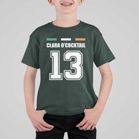 Funny Clara O'cocktail 13 T Shirt For Kid Irish Name Ireland Party St. Patricks Day Drinking Pub