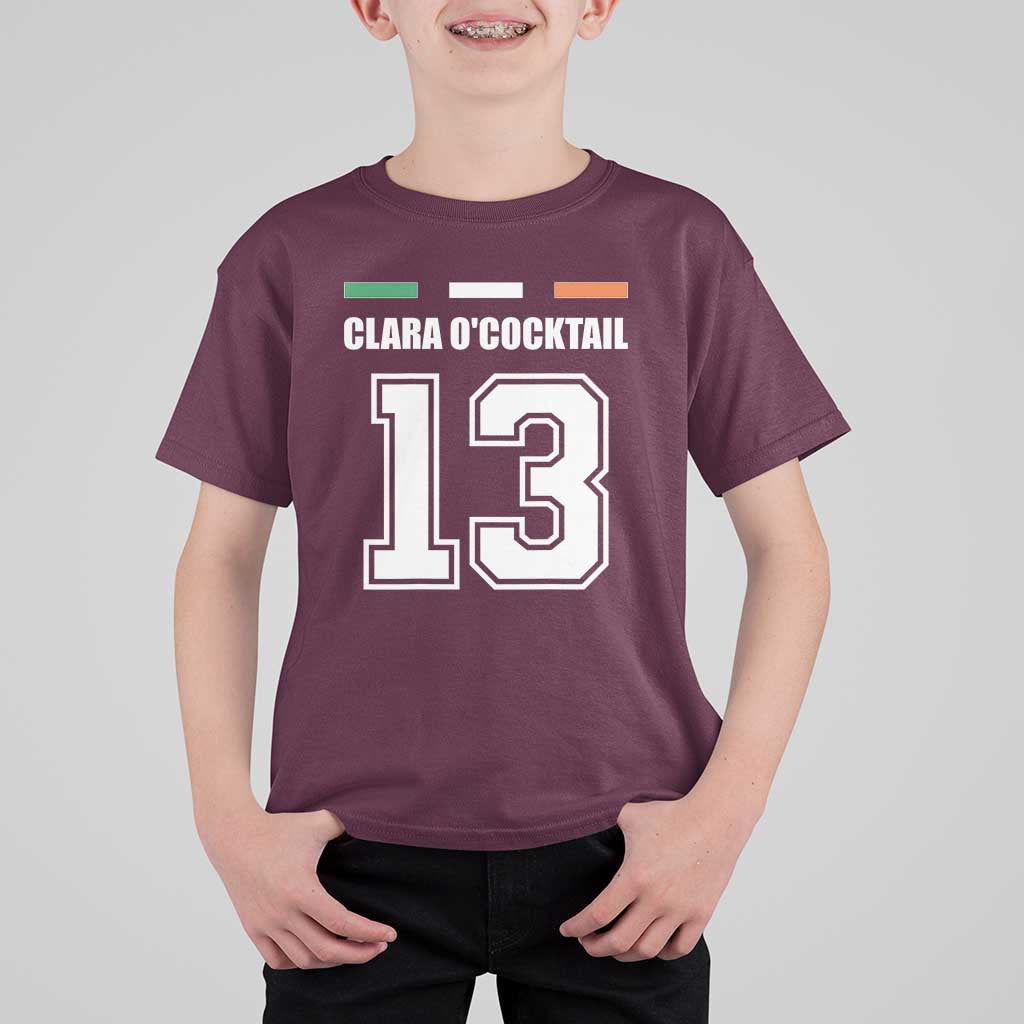 Funny Clara O'cocktail 13 T Shirt For Kid Irish Name Ireland Party St. Patricks Day Drinking Pub