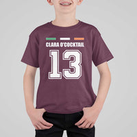 Funny Clara O'cocktail 13 T Shirt For Kid Irish Name Ireland Party St. Patricks Day Drinking Pub