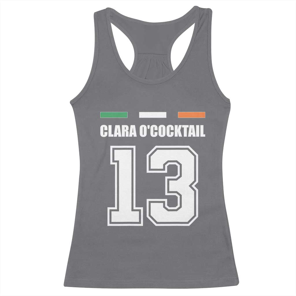 Funny Clara O'cocktail 13 Racerback Tank Top Irish Name Ireland Party St. Patricks Day Drinking Pub