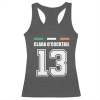 Funny Clara O'cocktail 13 Racerback Tank Top Irish Name Ireland Party St. Patricks Day Drinking Pub