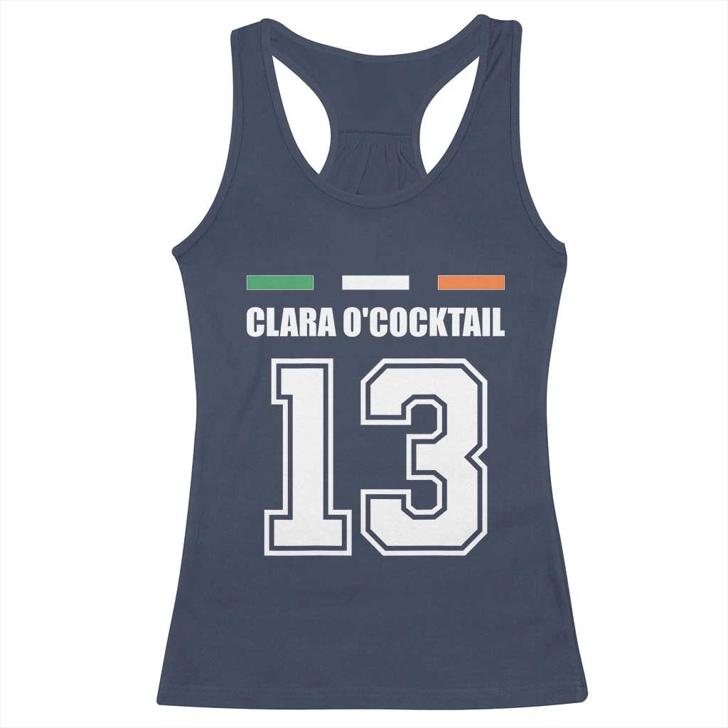 Funny Clara O'cocktail 13 Racerback Tank Top Irish Name Ireland Party St. Patricks Day Drinking Pub