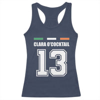 Funny Clara O'cocktail 13 Racerback Tank Top Irish Name Ireland Party St. Patricks Day Drinking Pub