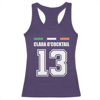 Funny Clara O'cocktail 13 Racerback Tank Top Irish Name Ireland Party St. Patricks Day Drinking Pub