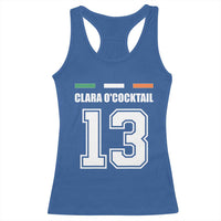 Funny Clara O'cocktail 13 Racerback Tank Top Irish Name Ireland Party St. Patricks Day Drinking Pub