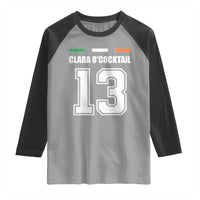 Funny Clara O'cocktail 13 Raglan Shirt Irish Name Ireland Party St. Patricks Day Drinking Pub