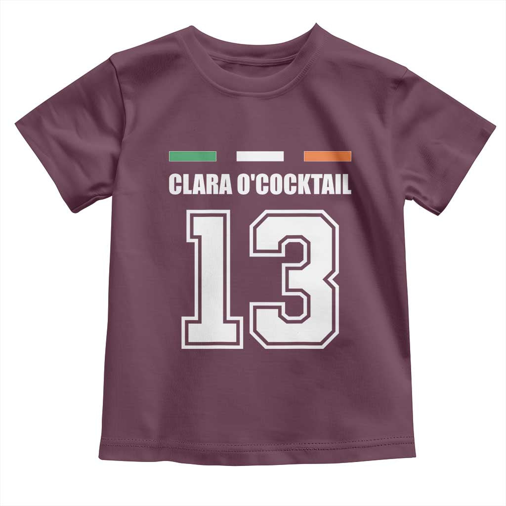 Funny Clara O'cocktail 13 Toddler T Shirt Irish Name Ireland Party St. Patricks Day Drinking Pub