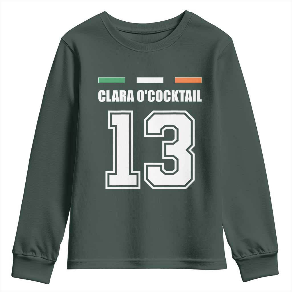 Funny Clara O'cocktail 13 Youth Sweatshirt Irish Name Ireland Party St. Patricks Day Drinking Pub