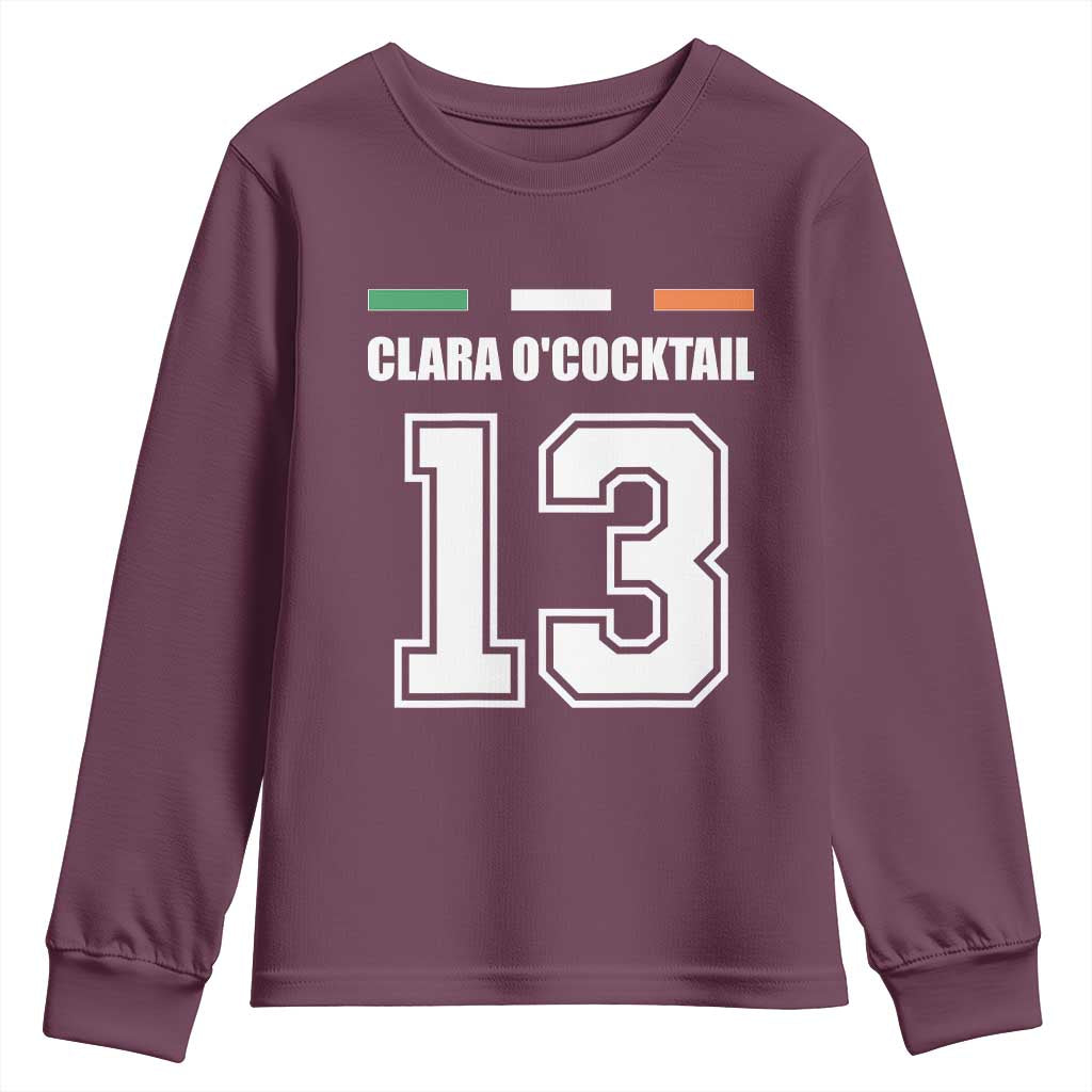 Funny Clara O'cocktail 13 Youth Sweatshirt Irish Name Ireland Party St. Patricks Day Drinking Pub
