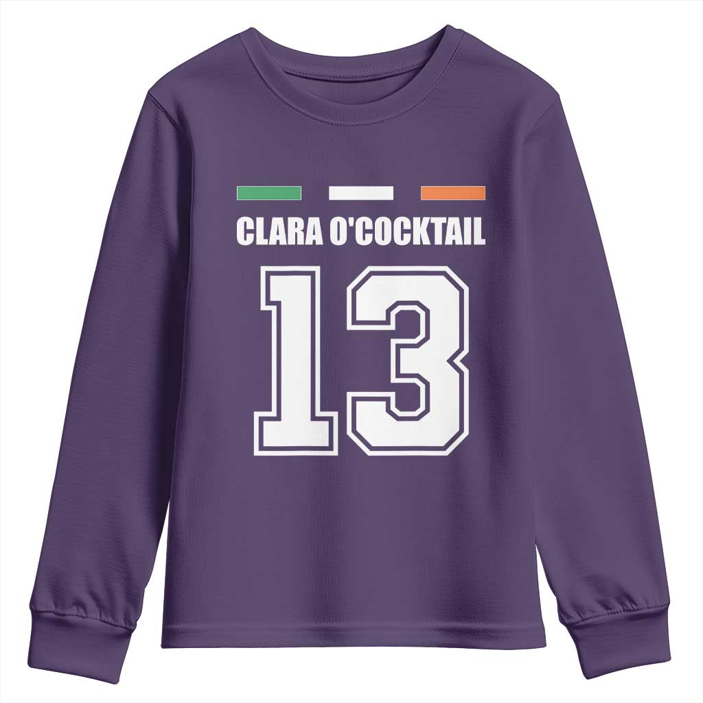 Funny Clara O'cocktail 13 Youth Sweatshirt Irish Name Ireland Party St. Patricks Day Drinking Pub
